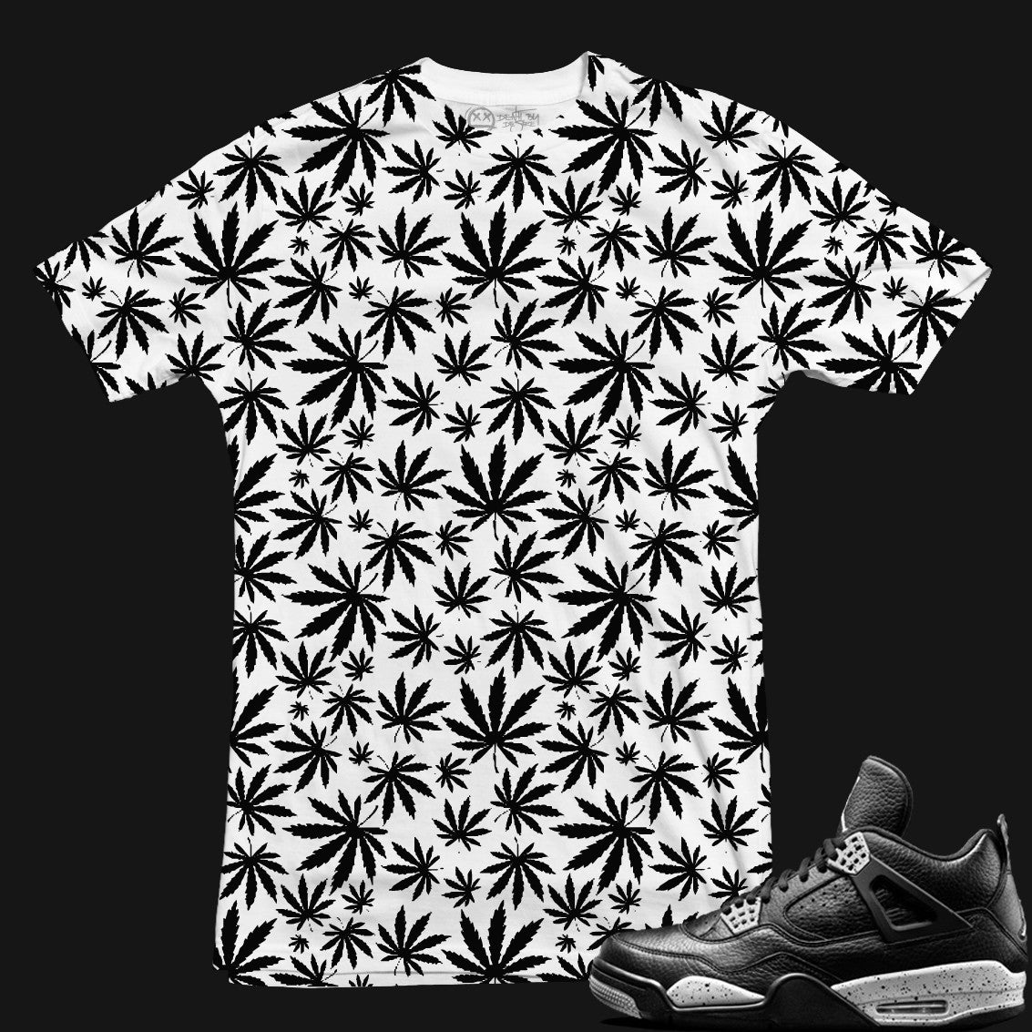 Jordan 4 Oreo Sneaker Tee | Hemp | X-LARGE