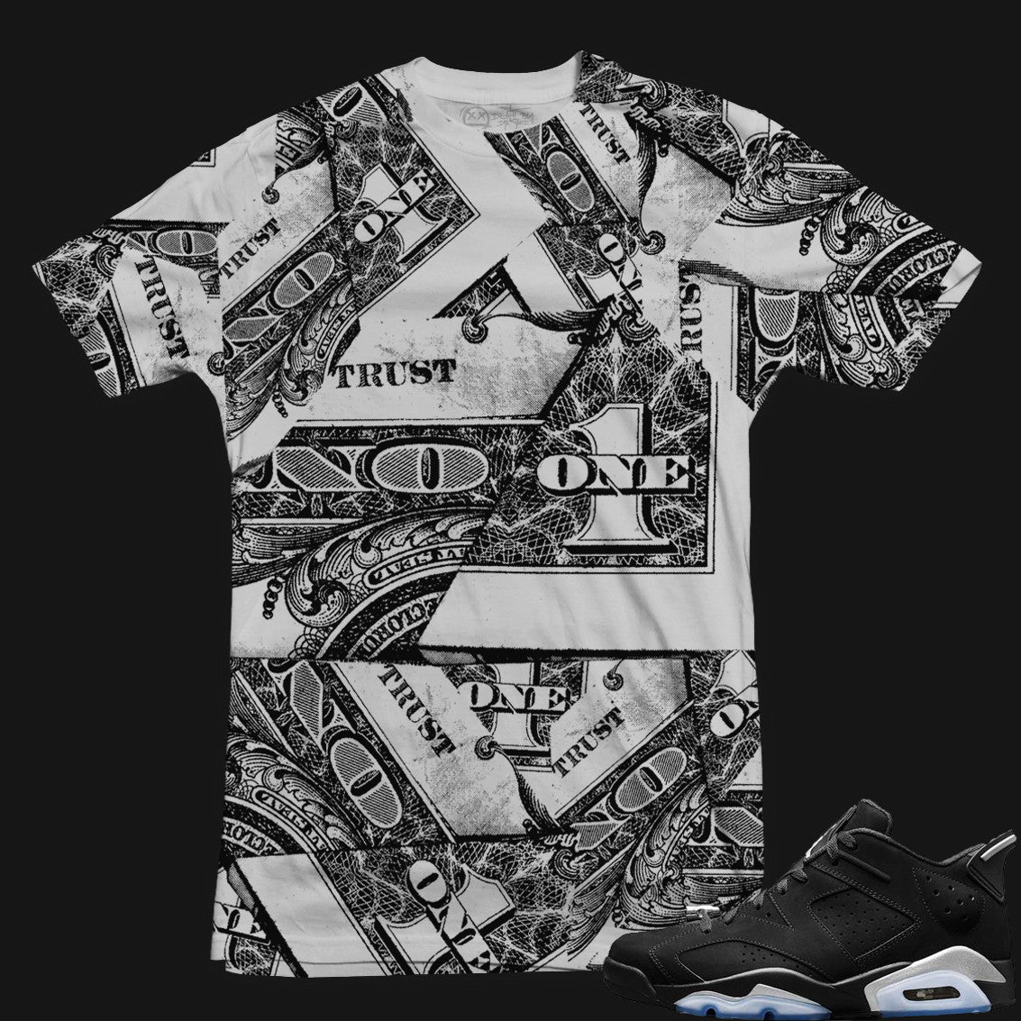 Jordan 6 Chrome Sneaker Tee | Trust No One