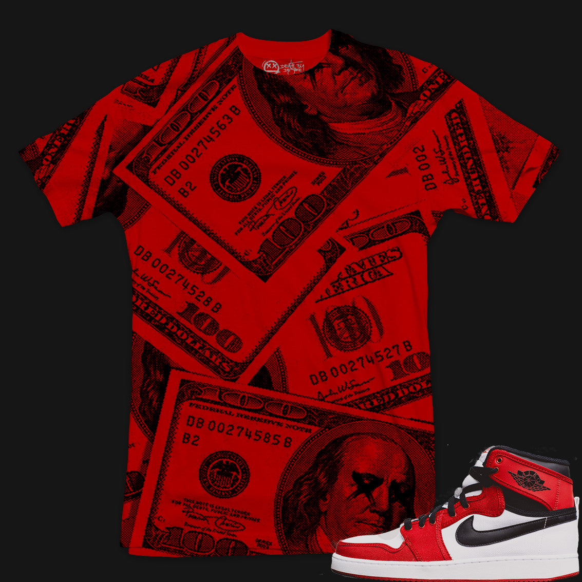 Jordan Chicago 1 Sneaker Tee | Benjamins
