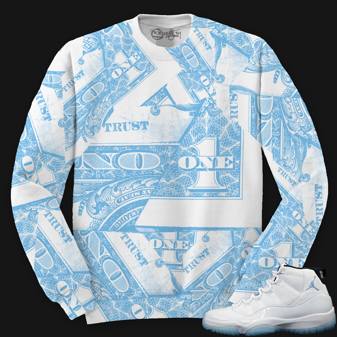 Trust No One Sweater - Legend Blue