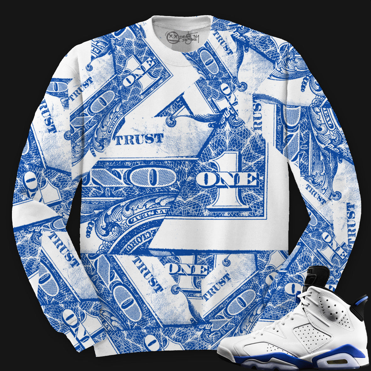Trust No One Sweater - Sport Blue