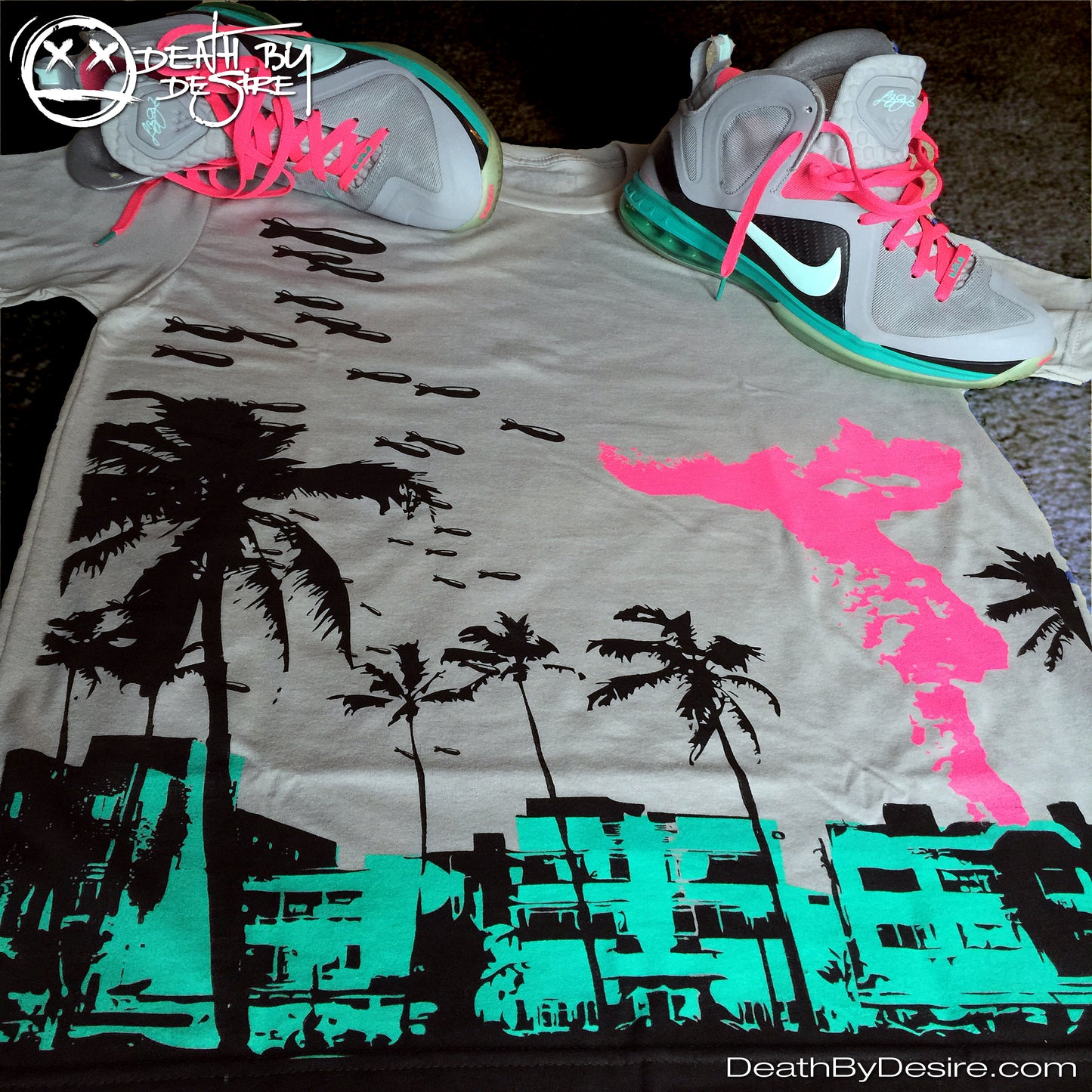 Lebron 9 South Beach Matching Tee | Death By Desire