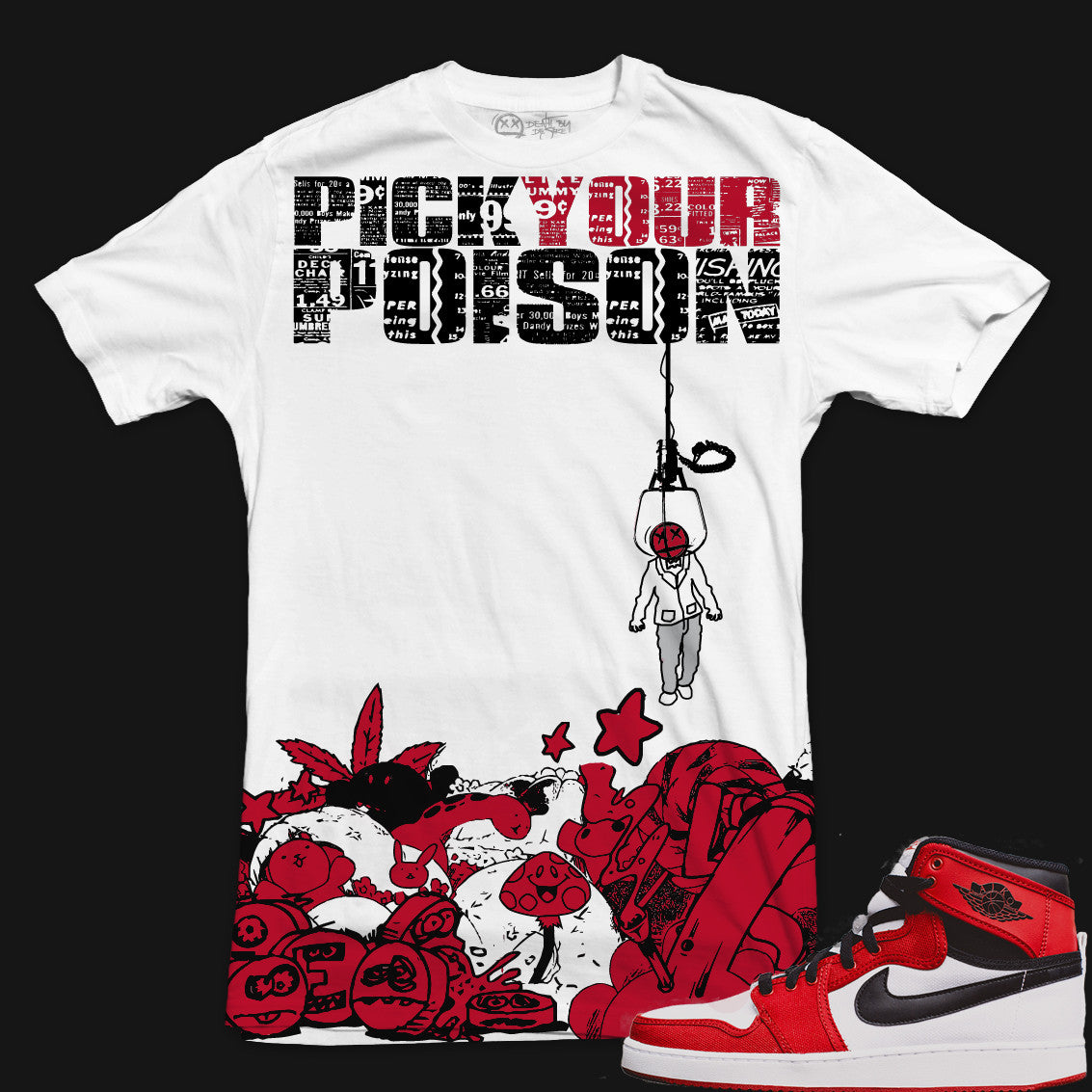 Jordan Chicago 1 Sneaker Tee | Pick Your Poison