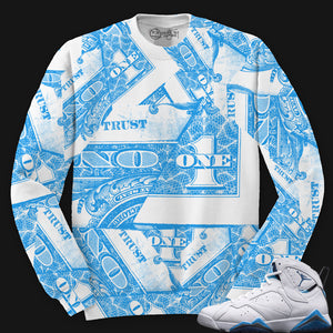 Jordan 7 French Blue Sneaker Crewneck | Trust No One