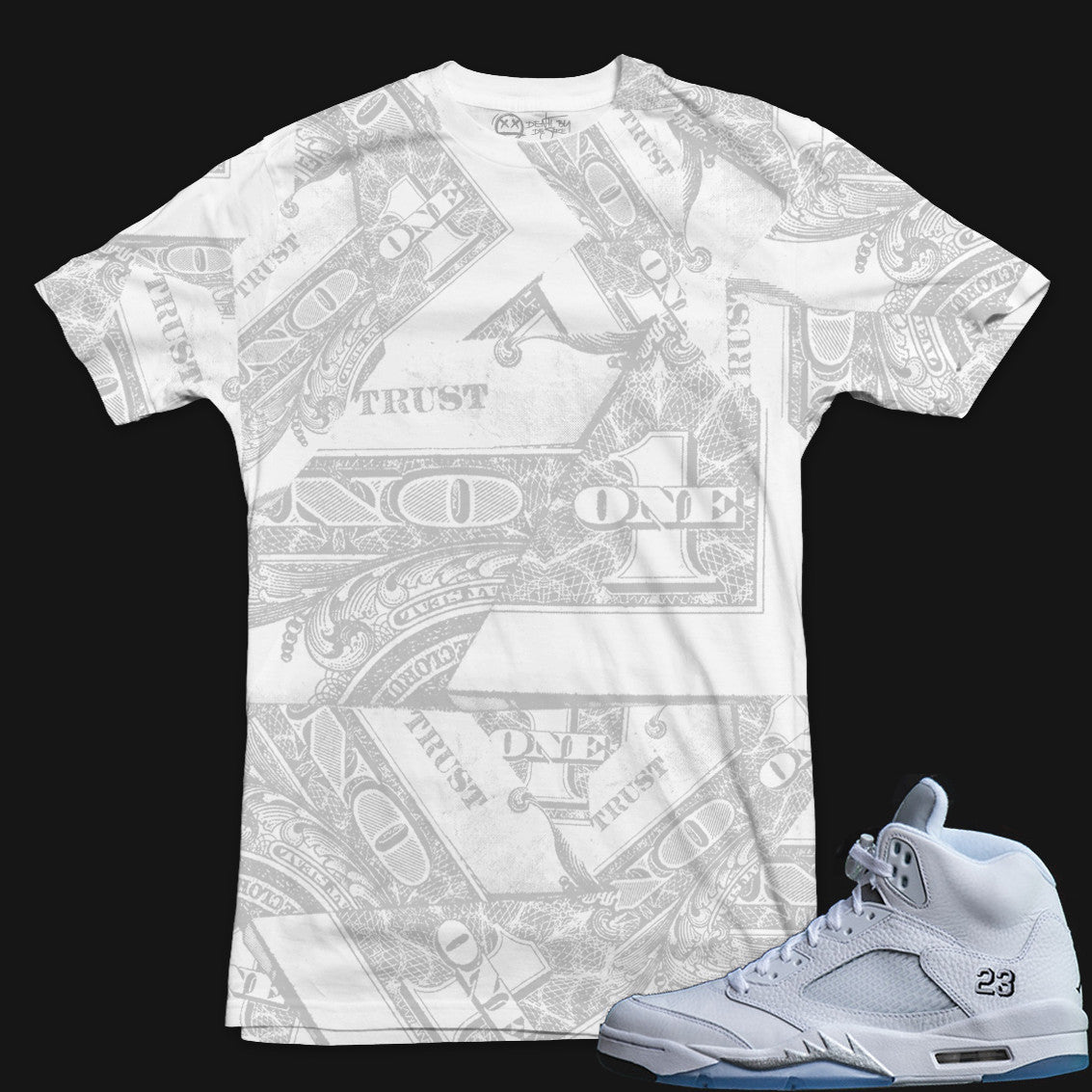 Jordan 5 Metallic Sneaker Tee | Trust No One